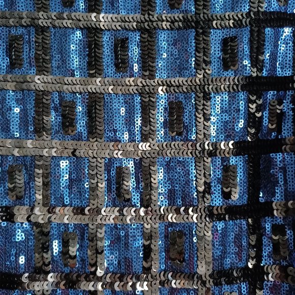 PER SE by Carlisle Blue & Black Cocktail Dress_2 - Picture 6 of 8